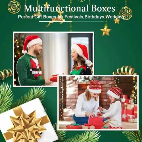 Miniatura 6 de opaprain Cajas de regalo blancas de cartón para joyas, paquete de 20 cajas de regalo de 3.5 x 3.5 x 1 pulgadas, se aplica a la exhibición