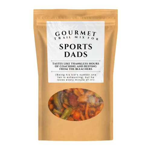 Sports Dads Trail Mix Bolsa de regalo – Regalos para papá de hijo – Regalos divertidos para papá de hija – Regalo divertido para hombres – Regalos