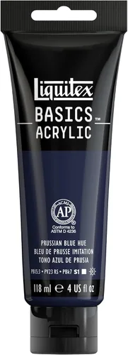 Miniatura 33 de Liquitex BASICS Pintura Acrílica, Botella de 400ml (13.5 oz), Blanco Titanio Titanio Blanco