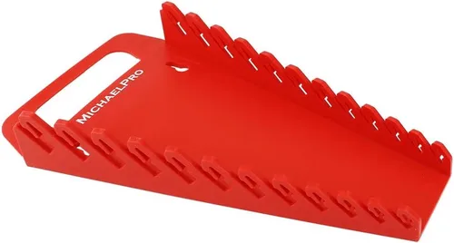 Miniatura 6 de MichaelPro Organizador de llaves de 15 piezas con mango, rojo, no magnético