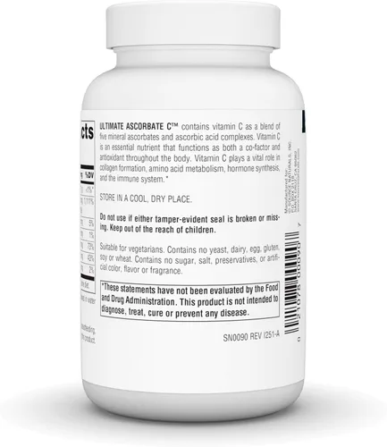 Miniatura 4 de Source Naturals Ultimate Ascorbate C Powder - Vitamina C - 1000 mg Apoya el sistema inmunológico - 4 oz