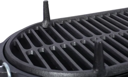Miniatura 9 de Parrilla de Hierro Fundido Hibachi – Barbacoa portátil de carbón para cocinar al aire libre, sartén de mesa duradera, pequeño cocedor de carbón