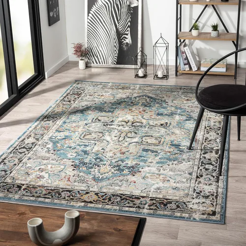 Miniatura 10 de LUXE WEAVERS Alfombra marroquí floral vintage beige 3x9