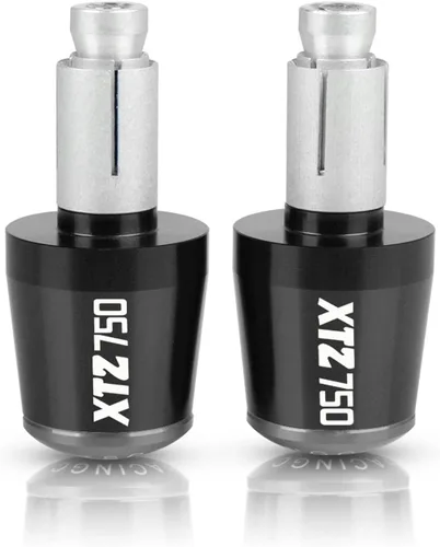 Miniatura 17 de Extremos de manillar de motocicleta para XTZ 750 XTZ750 Super TENERE 1989-1996 22MM manillar Grips Cap Anti vibración Silder Plugs (Color : 1)