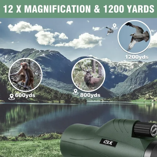 Miniatura 2 de Telescopio monocular de 12 x 56 pulgadas de alta potencia para adultos Viene con adaptador para smartphone, trípode, bolsa de viaje Para