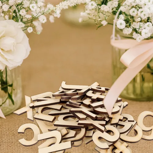 Miniatura 3 de HOMSFOU Letras de madera del alfabeto en minúsculas sin terminar letras artesanales de madera de 1.96 x 1.18 pulgadas, decoración de letras