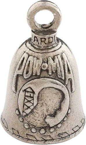 Miniatura 43 de Guardian Bell Good Luck Bell w/Keyring & Black Velvet Bag Motorcycle Bell Lead-Free Pewter Made in USA Phoenix Biker