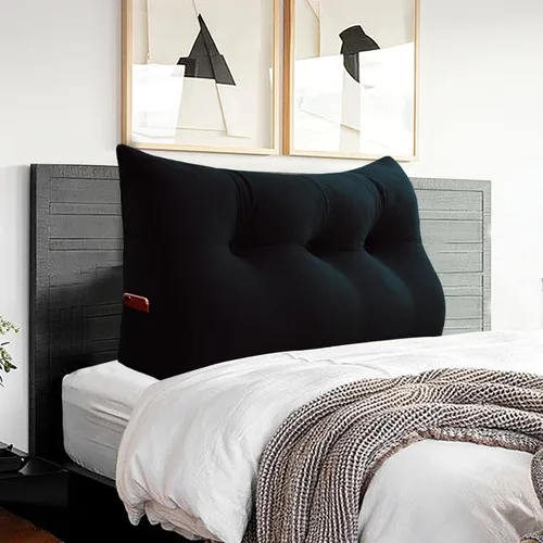 Miniatura 25 de Almohada de cabecero triangular - Almohada grande para cama de 3 en 1 como almohada de lectura en cuña, almohada grande para sofá o cama de día