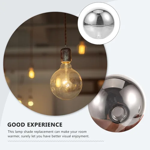 Miniatura 5 de OSALADI Candelabros de repuesto para lámpara de globo, cubierta de globo de vidrio de burbujas sembradas para lámpara colgante, lámpara de pared