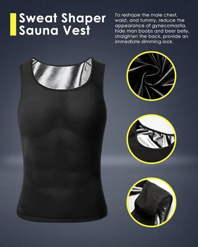 Miniatura 5 de CGTFY Gynecomastia Compress Tank Top, Compression Tank Top Men, Slimming Body Shaper Vest for Men