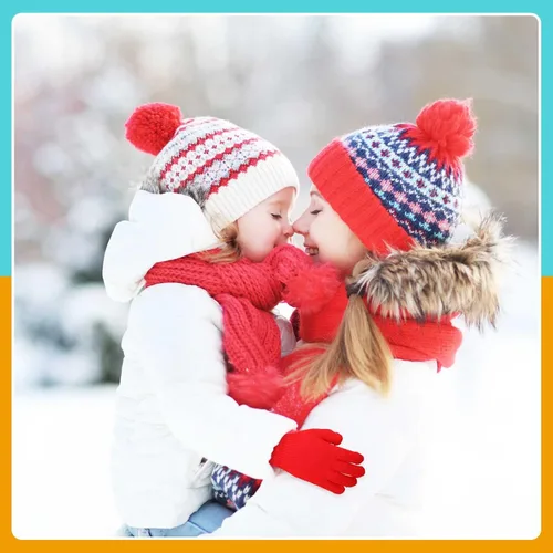 Miniatura 7 de 48 guantes de punto para niños, guantes elásticos para niños pequeños, guantes de invierno para niños, guantes de dedo para niños y niñas