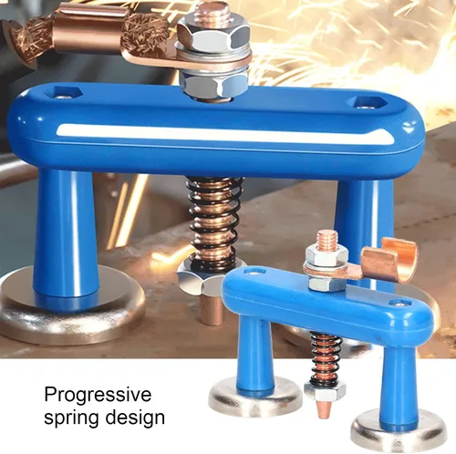 Miniatura 5 de Soporte de soldadura magnética Cabeza de imán de soldadura Accesorios de soldadura de cola de cobre Soldadura de abrazadera de tierra magnética