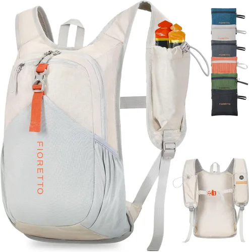 Miniatura 22 de FIORETTO Mochila de 10L para senderismo para mujeres y hombres, mini mochila plegable, ligera, mochila pequeña de día para camping, viaje, al aire