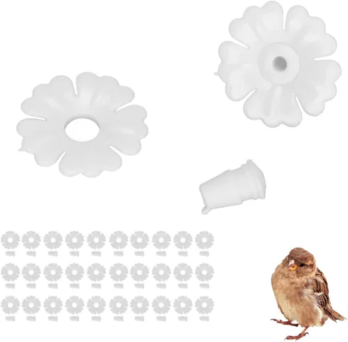 Miniatura 11 de 30 flores de repuesto para comederos de colibríes, piezas de repuesto para comederos colgantes, comederos de plástico para colibríes se adaptan a