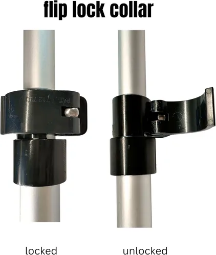 Miniatura 5 de Sistema de soporte de cubierta de lancha, poste de soporte (28"-47") + base de poste (XP47A-2Tip-PBR), fácil instalación, resistente a los rayos UV