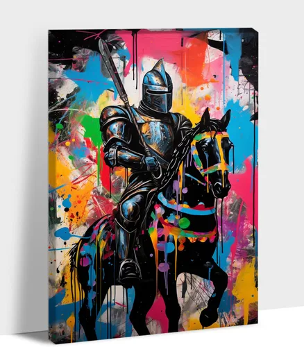 Miniatura 39 de ANRUOXI Arte de Pared de Graffiti, Impresión de Lienzo de Astronauta Espacial de Graffiti para Decoración de Pared, Impresiones de Arte Modernas