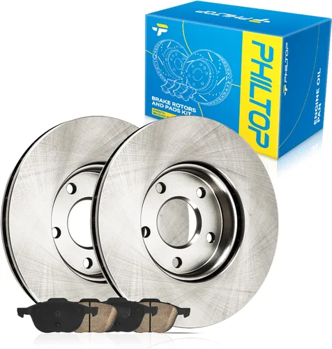 Miniatura 91 de PHILTOP Juego de rotores de freno de disco trasero y pastillas de freno de cerámica para Nissan 2002-2023 Altima, Nissan 2007-2019 Sentra, Nissan