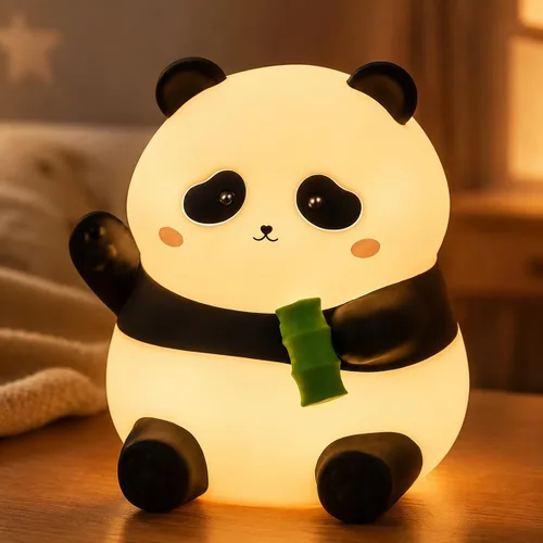 Miniatura 11 de Luz nocturna de hongos, lámpara de silicona blanda para niños, control de grifo, 2 niveles de brillo, batería de 50 horas, temporizador automático