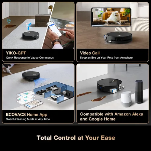 Miniatura 10 de ECOVACS DEEBOT X8 PRO OMNI Robot Aspiradora y Trapeadora, 18000Pa, OZMO ROLLER Trapeado Autolavable Instantáneo, Lavado de Trapeador con Agua
