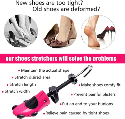Miniatura 4 de CHERAINTI Shoe Stretcher Women Men Wide Feet Adjustable Width Length Shoe Expander Widener
