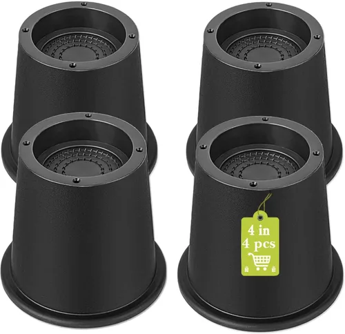 Miniatura 9 de Paquete de 12 elevadores de muebles de 1 pulgada, elevadores de cama ajustables resistentes para mesa, escritorio, sofá, silla, gabinete, marco