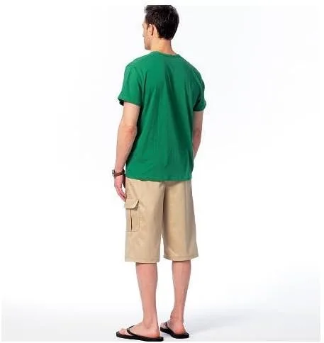 Miniatura 2 de McCall Pattern Company M6973 Camisetas sin mangas para hombre, camisetas y pantalones cortos, talla XN "XLG-XXL-XXXL
