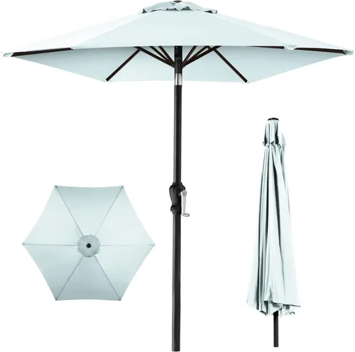 Miniatura 26 de Best Choice Products Sombrilla de patio al aire libre de 10 pies, sombrilla de mesa para exteriores, sombrilla de patio, sombrilla de mercado con 8