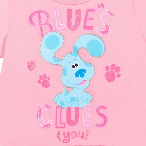 Miniatura 3 de Nickelodeon Blue es Pistes - Conjunto de camiseta y pantalones cortos de rizo francés