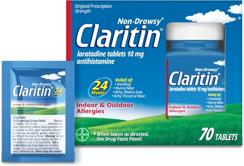 Miniatura 16 de Claritin Medicamento para la alergia para adultos, pastillas de loratadina sin somnolencia de 10 mg de 24 horas, antihistamínico, 30 tabletas + 1
