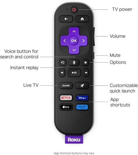 Miniatura 10 de Roku Smart TV 2025 – Serie Plus de 55 pulgadas, TV Mini-LED – RokuTV con control remoto de voz mejorado – Televisión 4K QLED de pantalla plana