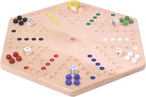 Miniatura 6 de Wahoo - Juego de mesa de mármol, 16 pulgadas de ancho, madera de arce, doble cara
