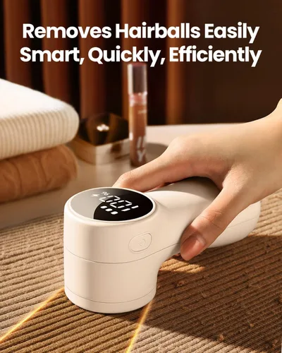 Miniatura 2 de GAIATOP Afeitadora de Tela Recargable Removedor de Pelusa 3 Velocidades Desfibrador de Suéteres, Pantalla Digital Bonita Gran Almacenamiento