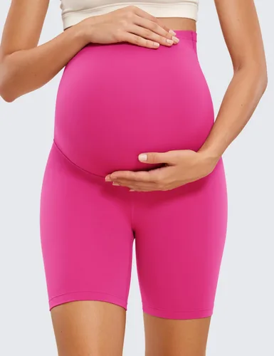 Miniatura 2 de CRZ YOGA Butterluxe - Pantalones cortos de yoga de maternidad sobre el vientre de 6 pulgadas, pantalones cortos de ciclismo atléticos
