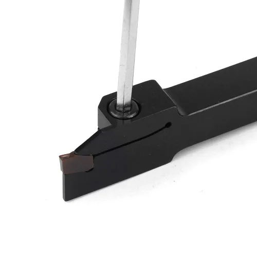 Miniatura 3 de Soporte de separación de ranurado de torno indexable de 1/2 "x 1/2" QA08R-20 con 1 pieza de inserción de carburo GTN-2 Herramienta de corte de torno