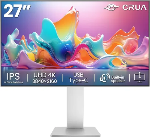 Miniatura 12 de CRUA - Monitor de juegos de 24.5 pulgadas 144Hz/165Hz, FHD (1920x1080P) 120% sRGB, monitor de computadora vertical ajustable