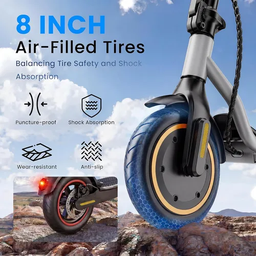 Miniatura 5 de Patinetes eléctricos – Scooter eléctrico para adultos, motor de 1200 W/1000 W/500 W, velocidad máxima de 28/25/21/18 MPH, neumáticos de 10