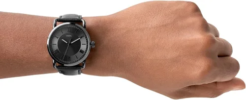 Miniatura 6 de Fossil Copeland - Reloj de cuarzo de acero inoxidable con correa de piel para hombre.