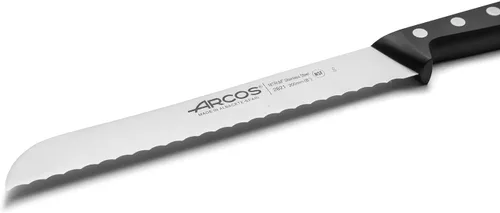 Miniatura 3 de Arcos Cuchillo para pan de acero inoxidable nitrum de 8 pulgadas y hoja de 7.874 in. Obtén una gran variedad de cortes para tu alimentación.