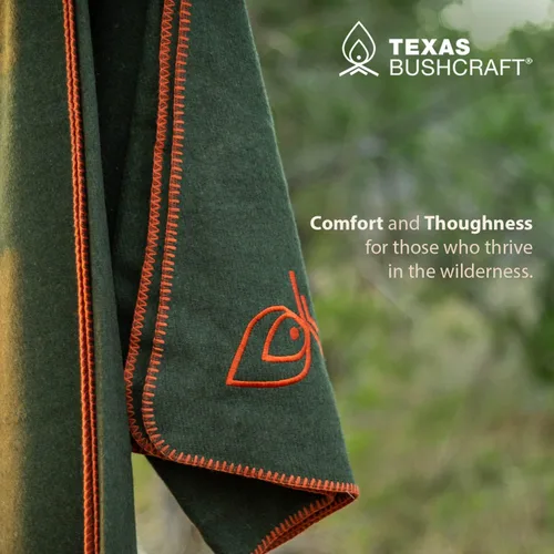 Miniatura 7 de Texas Bushcraft Manta de Lana Merino para Acampar, Senderismo y Excursionismo - Manta de Campamento para Coche Resistente al Agua y al Fuego