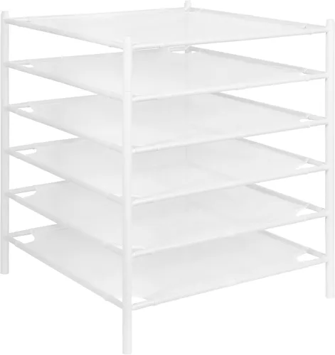 Miniatura 11 de STORAGE MANIAC Estante para Secar Suéteres, Estante de Secar Ropa de Malla, Estante de Secar Ropa de lavandería Apilable, Secador Plano