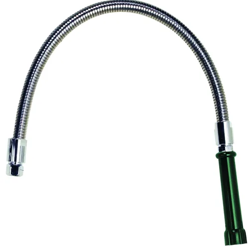 Krowne Manguera de preenjuague ahorradora de espacio de 21-181L, 24 pulgadas de largo, manguera de acero inoxidable flexible (intercambiable con la