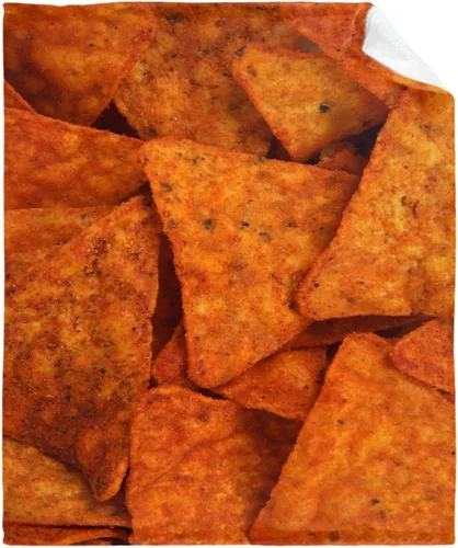 Manta de Chips de Nachos para Otoño Invierno Primavera Todas las Estaciones Cálida Mullida 50x40 pulgadas para Pequeños Microfelpa Ligera Térmica de