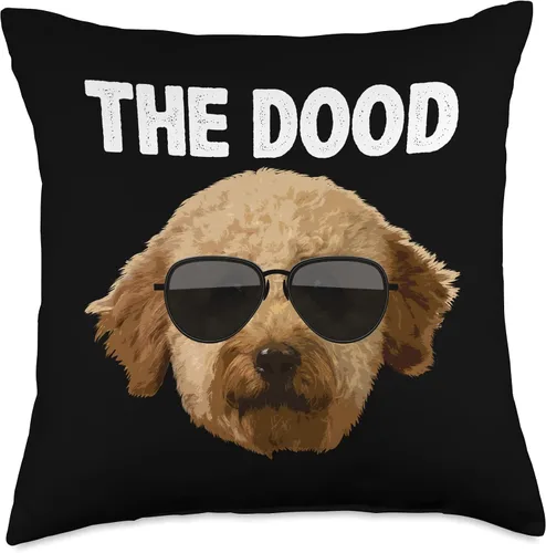 Miniatura 5 de Labradoodle Gift Golden Doodle Accessories & Stuff Cool Design - Almohada Goldendoodle para hombres y mujeres, 16 x 16 pulgadas, multicolor