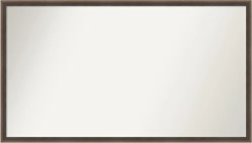 Miniatura 121 de Amanti Art Brown Bathroom Mirror for Over Sink, 23x41 Custom Made Hardwood Wedge Mocha Rectangle Vanity Mirror, Large Modern Wood Frame, Hangs