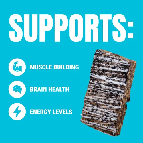 Miniatura 4 de JiMMY! Barras con Beneficios, Barra de Proteína, Cookies 'N Cream, 12 Barras, 2.05 oz (58 g) Cada Una