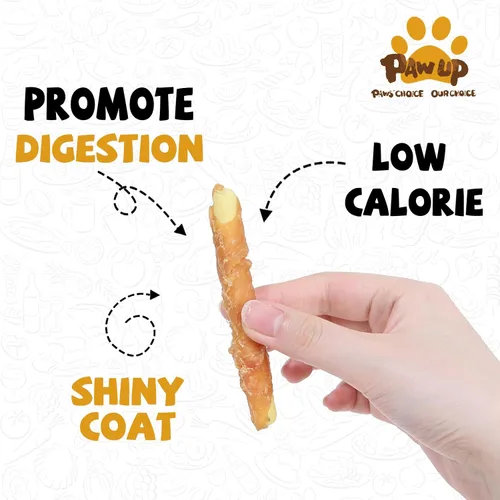 Miniatura 4 de PAWUP Dog Treats - Galletas envueltas en pollo, palitos de calabaza, sin cuero crudo, suaves masticables con taurina, golosinas de entrenamiento