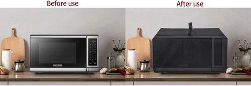 Miniatura 6 de Protector de funda para horno de microondas, tela de nailon, a prueba de polvo, protección para Black+Decker EM720CB7, horno de microondas digital