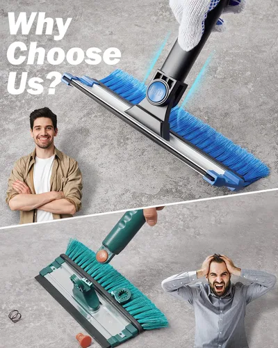 Miniatura 6 de JOYTUTUS Cepillo de nieve extensible de 47.7 pulgadas y raspador de hielo, cepillo rascador de nieve giratorio de 270° para parabrisas de automóvil
