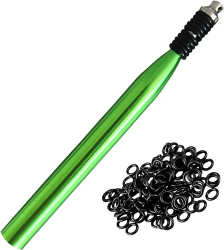 Miniatura 14 de Herramienta de aparejo loco, aparejos de cebo de pesca, herramienta de anillo de aparejo loco con 70 juntas tóricas de gusano, kit de gusano loco