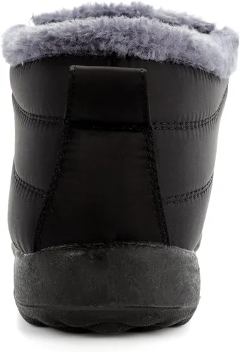 Miniatura 5 de Botas de nieve para mujer, cálidas, con forro de piel, antideslizantes, para exteriores, impermeables, cómodos y cálidos